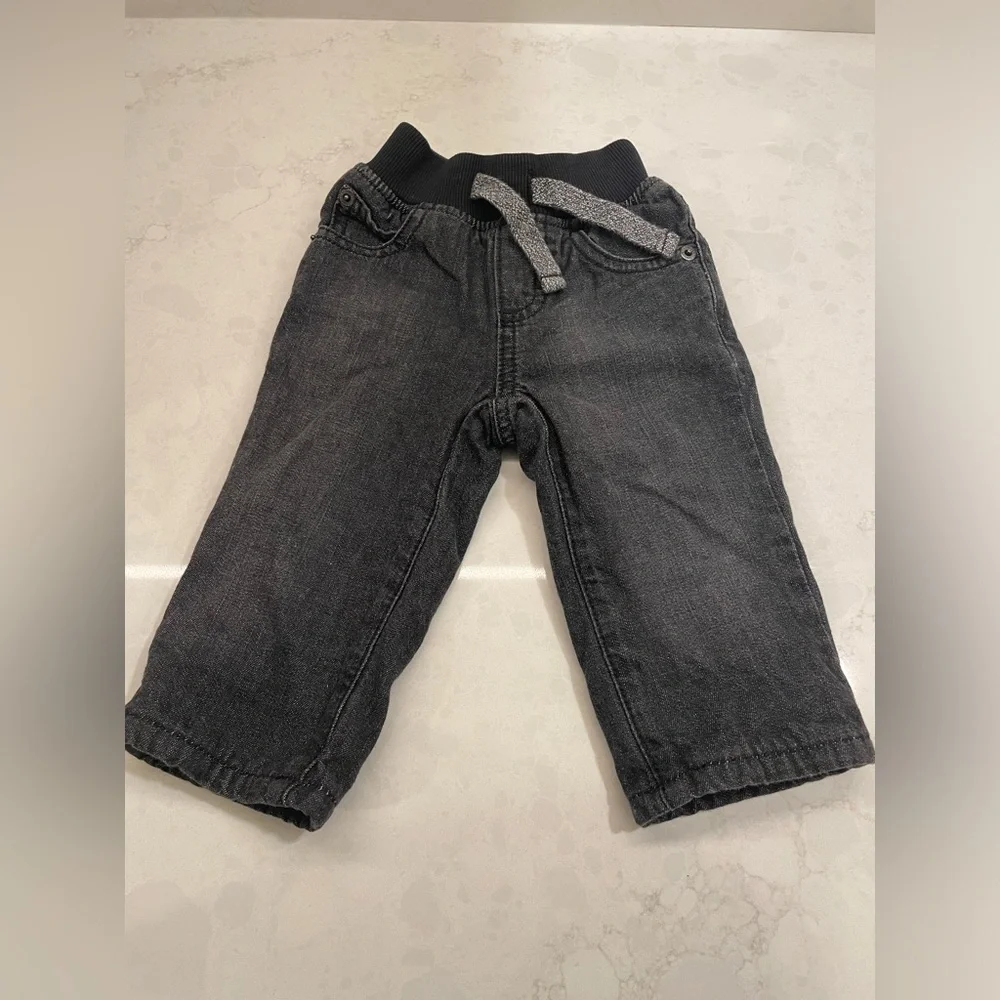 Black Gymboree Fleece Lined‎ Pants Infant Size 6-12 Months